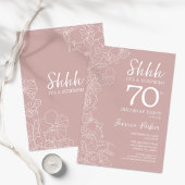 Invitation Blush Surprise 70e anniversaire