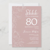 Invitation Blush Surprise 80e anniversaire (Devant)