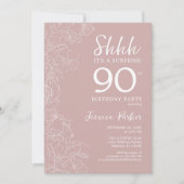 Invitation Blush Surprise 90e anniversaire (Devant)