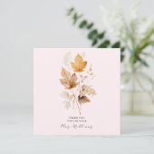 Invitation Blush Whispers of Fall Fête des mariées Merci II (Debout devant)