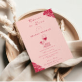 Invitation Blush Wine Citrus Bridal Shower