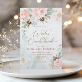 Invitation Blush Winter Onederland 1er anniversaire
