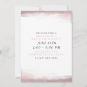 Invitation Blushing rose moderne Chic Blush Graduation Party (Dos)