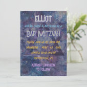 Invitation BM Bar ou Bat mitzvah (Debout devant)