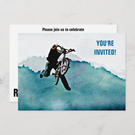 Invitation BMX Bicycle Freestyle (Devant / Derrière)