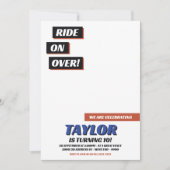 Invitation BMX Bike Anniversaire (Devant)