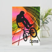 Invitation BMX dans les lignes et les cercles (Debout devant)