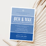 Invitation B'NAI MITZVAH moderne ombre dégradé bleu royal Inv<br><div class="desc">par kat massard >>> kat@simplysweetPAPERIE.com <<< Aimez le design,  mais souhaitez voir quelques changements - un autre jeu de couleurs,  un produit,  ajouter une photo ou une adaptation pour une occasion différente - pas de souci contactez-moi - Je suis heureux de vous aider ! - - -</div>