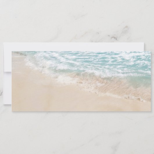 Invitation Boarding Pass Beach Mariage photo (Dos)