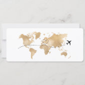 Invitation Boarding Pass Birthday Trip Plane Ticket (Dos)