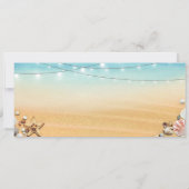 Invitation Boarding Pass Hearts in Sand Mariage (Dos)