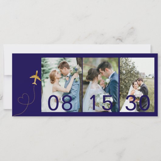 Invitation Boarding Pass Save the Date | Destination Wedding  (Dos)