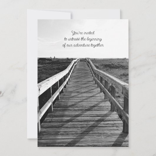 Invitation Boardwalk Sea Stars Adventure Mariage Décontracté (Devant)