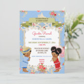 Invitation Boardwalk Victoriana Beach Summer Gender Revela (Debout devant)