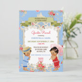 Invitation Boardwalk Victoriana Beach Summer Gender Revela (Debout devant)