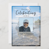 Invitation Boating Captain Celebration of Life Photo Funeral (Devant)