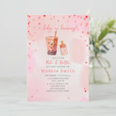 Invitation Boba & Bouteilles Baby est en train de brasser Bub (Debout devant)