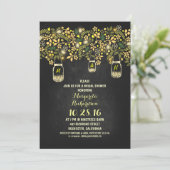 Invitation bocal de mason rustique chalkboard (Debout devant)