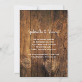 Invitation Bocal Mason Fleur de Marguerite Mariage Country Sa (Dos)