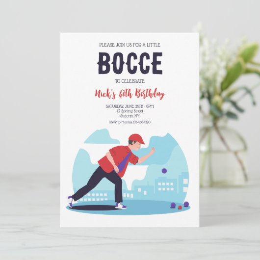 Invitation Bocce Ball 2 (Debout devant)