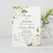 Invitation Boda blanche en español (Debout devant)