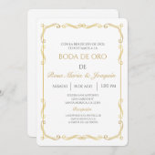 Invitation Boda de oro (Devant / Derrière)