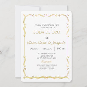 Invitation Boda de oro
