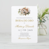 Invitation Boda de oro éditable (Debout devant)