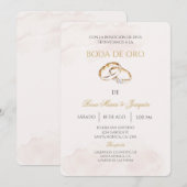 Invitation Boda de oro editable (Devant / Derrière)