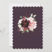 Invitation Boda en oro burdeos y rosa rubans (Dos)