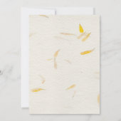 Invitation Boda Otoñal con pétalos (Dos)