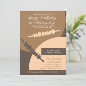 Invitation Body Contouring Corps Sculpting Massage Flyers (Debout devant)