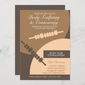 Invitation Body Contouring Corps Sculpting Massage Flyers (Devant / Derrière)