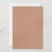 Invitation Bodysuit beige neutre Baby shower minimaliste (Dos)