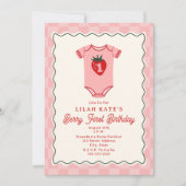 Invitation Bodysuit Berry Premier Anniversaire de contrôle de (Devant)