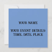 Invitation Boeuf de bois de verre tendu (Dos)