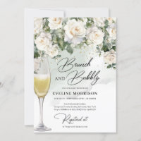 Bohème blanc roses eucalyptus brunch et mousseux