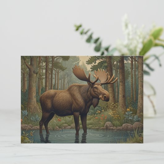 Invitation Bohème bohème d'orignal rustique (Debout devant)