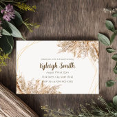 Invitation Bohème Chic avec Herbe de Pampas