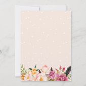 Invitation Bohème Chic Boho Floral Wreath Party (Dos)