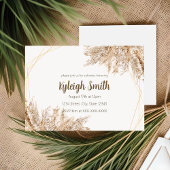 Invitation Bohème Chic Herbe de la Pampa