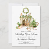 Invitation Bohème Composition NOËL VACANCES OUVERTE MAISON (Devant)