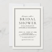 Invitation Bohème Élégante Florale Sauvage : Baby Shower de M (Devant)