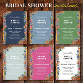 Invitation Bohème Fleur sauvage Garden Boho Chic Fête des mar