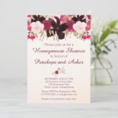 Invitation Bohème Floral Lune de miel (Debout devant)
