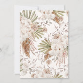 Invitation Bohème Floral & Plumes Brunch & Bubbly (Dos)