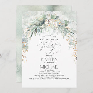Invitation Bohême Green Spring Garden Engagement Party