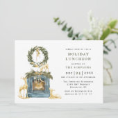 Invitation Bohème Noël Composition Déjeuner de vacances (Debout devant)