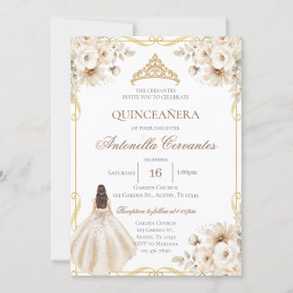 Invitation Bohème pour Quinceanera