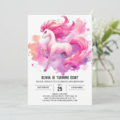 Invitation Bohème Printable Cheval Anniversaire (Debout devant)